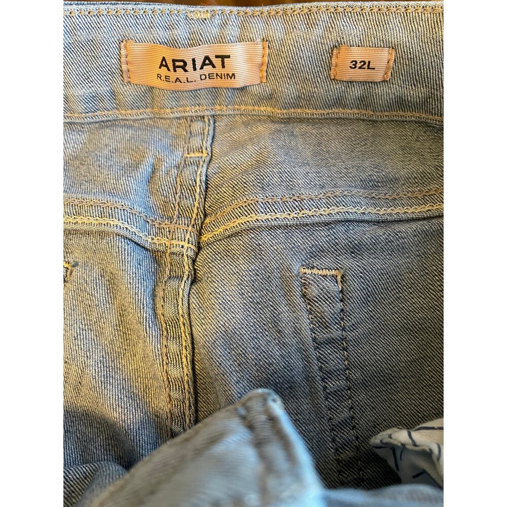 Ariat Jeans Women’s 32L Mid Rise Leila Slim Trouser Blue - Picture 8 of 13